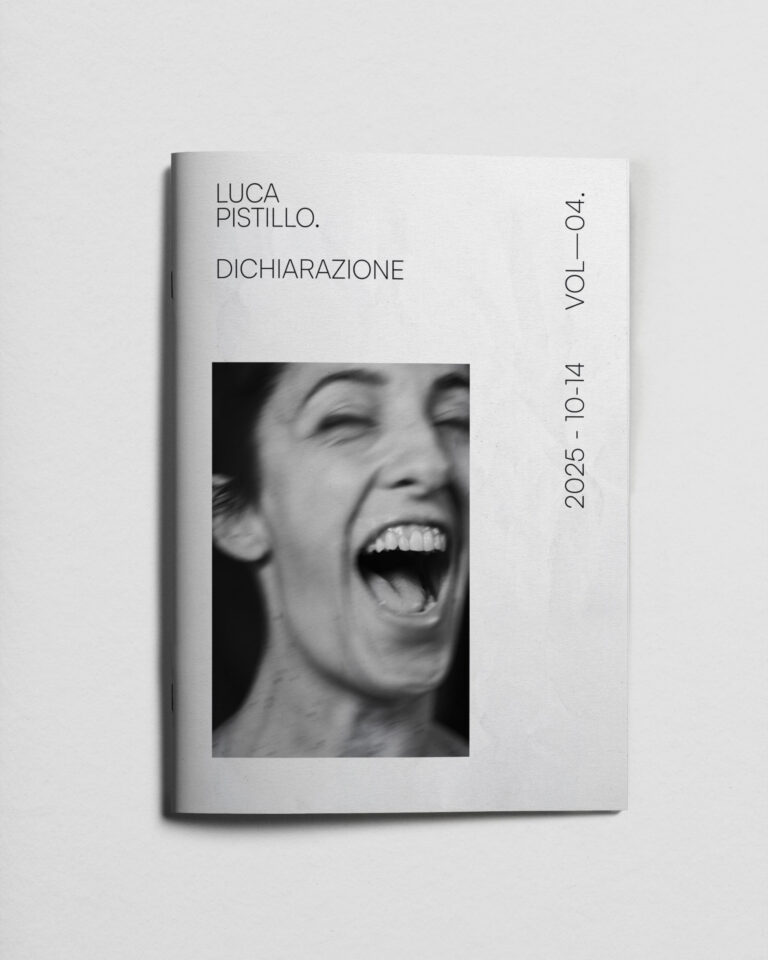 Dichiarazione — copertina della fanzine fotografica di Luca Pistillo