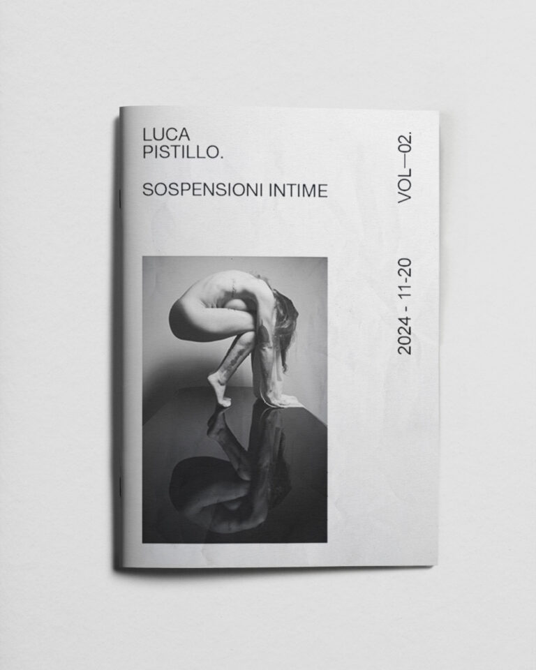 Sospensioni intime — copertina della fanzine fotografica di Luca Pistillo
