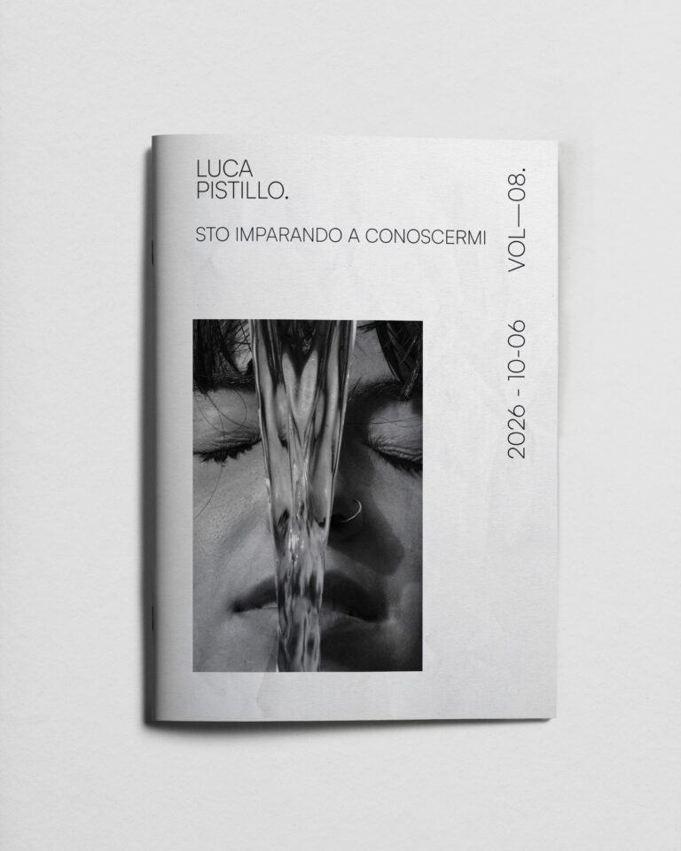 Sto imparando a conoscermi — copertina della fanzine fotografica di Luca Pistillo